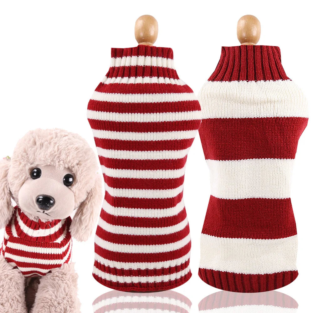 Christmas Dog Hoodies Holiday Puppy Costume Winter Pet Clothes Warm Plush Xmas Santa Elk Sweater Coat for Small Dog Cat Clothing