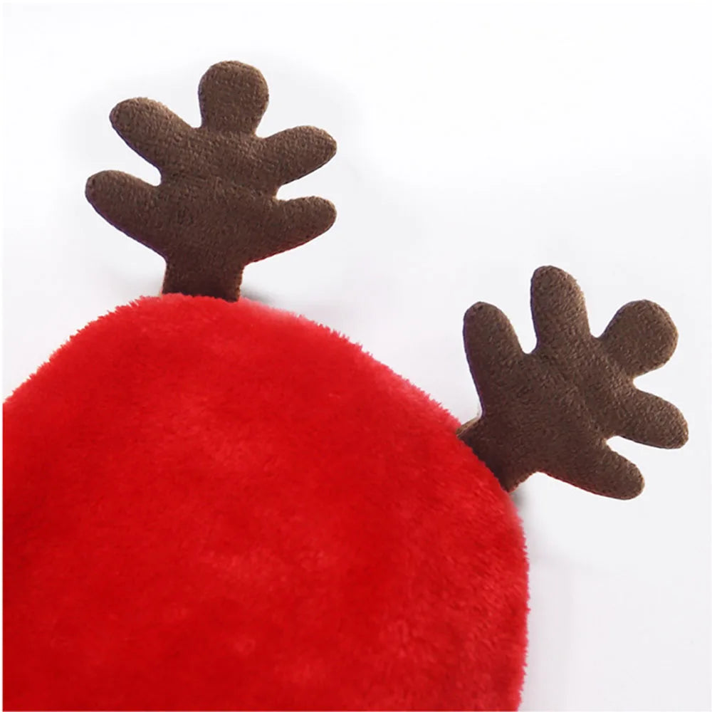 Christmas Dog Hoodies Holiday Puppy Costume Winter Pet Clothes Warm Plush Xmas Santa Elk Sweater Coat for Small Dog Cat Clothing