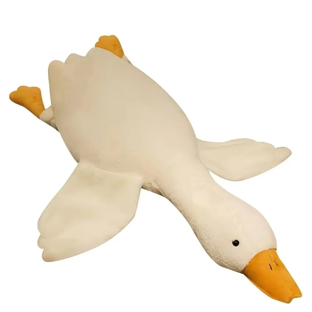 Large Plush Realistic White Goose Duck Dog Toy - Soft Durable for Chew & Play, Cute Interactive Pet Supplies, Best Fun Companion