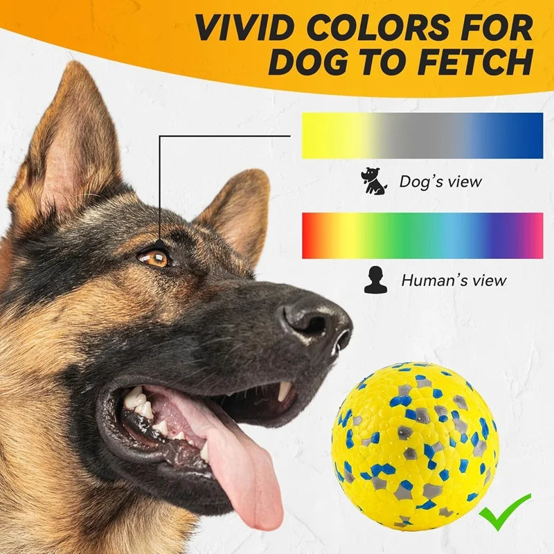 Dog Toy Ball Solid Bite Resistant Small Large Dog Toys E-TPU High Elasticity Pet Chew Ball Toy Interactive Puppy Pet Supplies