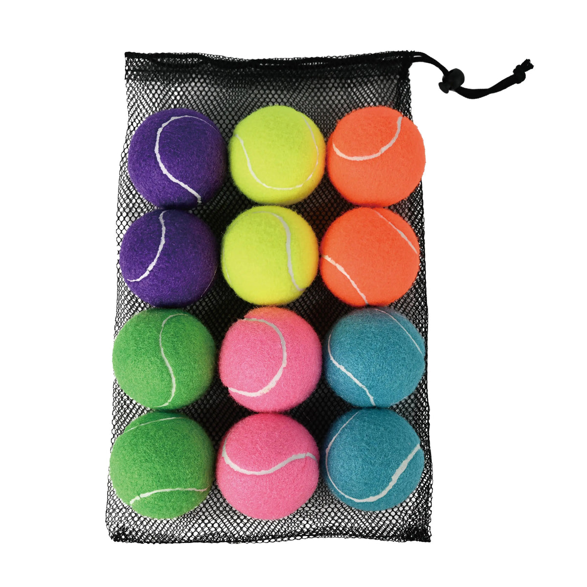 AMA Tennis Balls,6/12/20PCS Advanced Training Balls for Beginner Pet Dog Practice Tennis Balls with Mesh Bag for Easy Carry