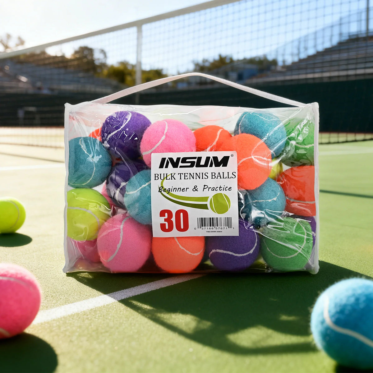 AMA Tennis Balls,6/12/20PCS Advanced Training Balls for Beginner Pet Dog Practice Tennis Balls with Mesh Bag for Easy Carry
