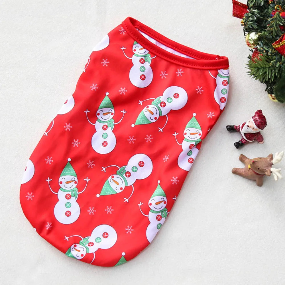 Christmas Dog Hoodies Holiday Puppy Costume Winter Pet Clothes Warm Plush Xmas Santa Elk Sweater Coat for Small Dog Cat Clothing